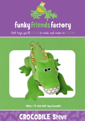 Steve The Croc Softy patterns by Funky Friends Factory