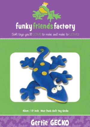 Gertie the Gecko Softy patterns by Funky Friends Factory