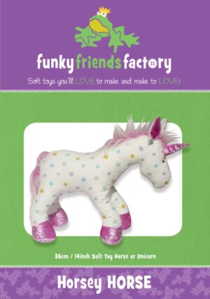 Horsey Horse & Unicorn Softy patterns by Funky Friends Factory