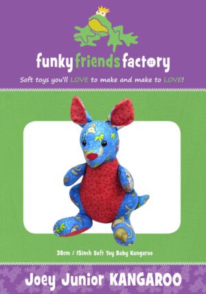 Joey Junior Kangaroo Softy patterns by Funky Friends Factory