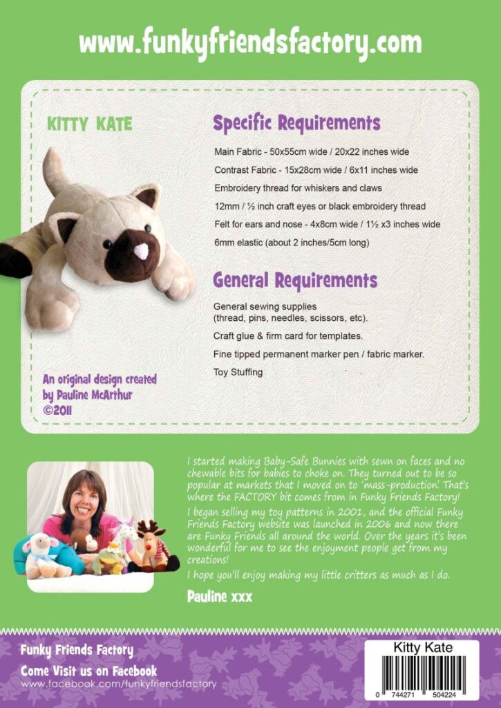 Kitty Kate

Softy patterns by Funky Friends Factory