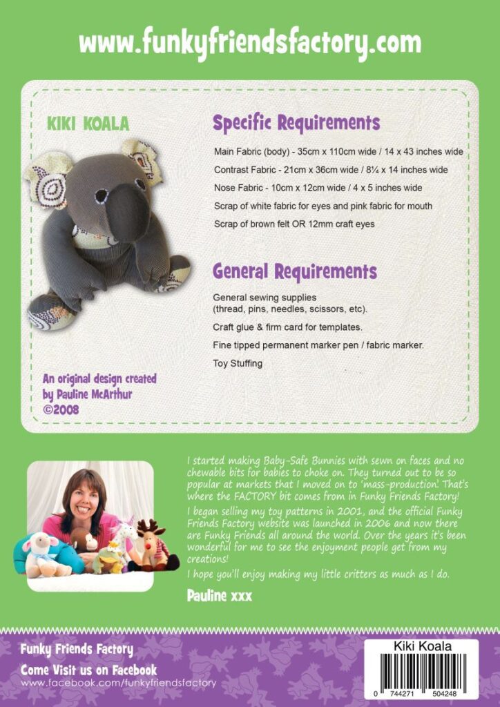 Kiki Koala

Softy patterns by Funky Friends Factory