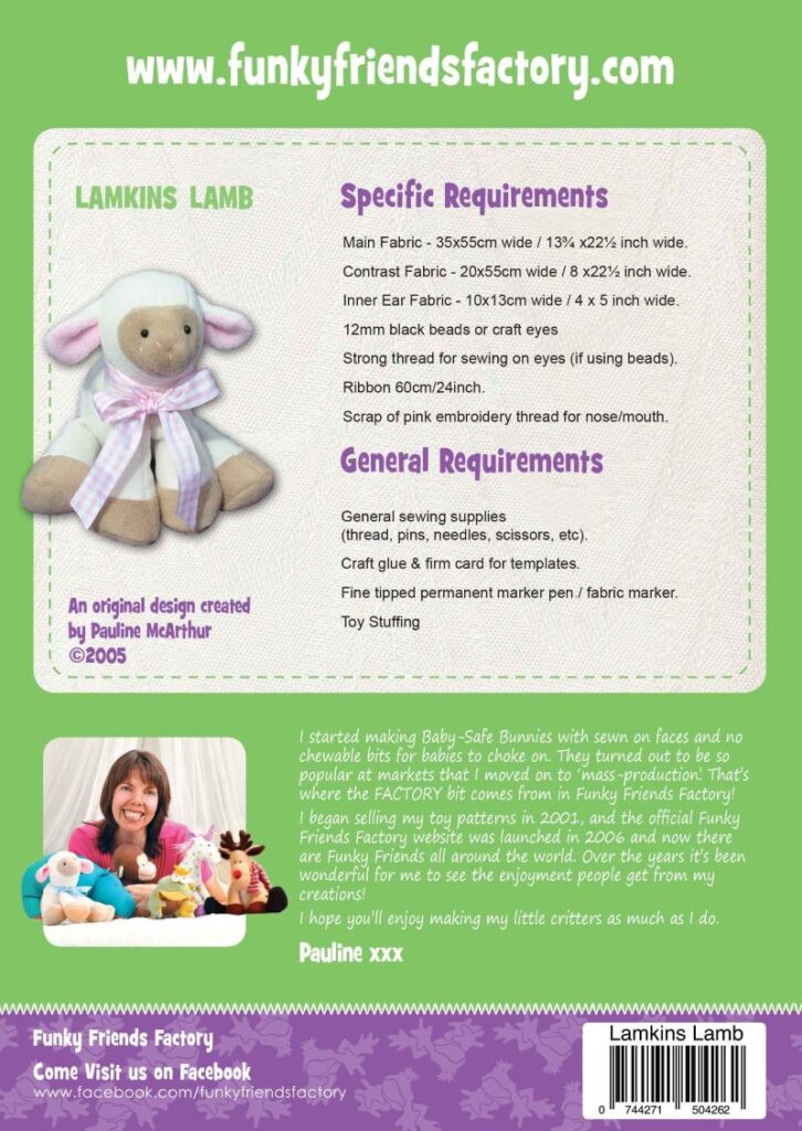 Lamkins Lamb

Softy patterns by Funky Friends Factory