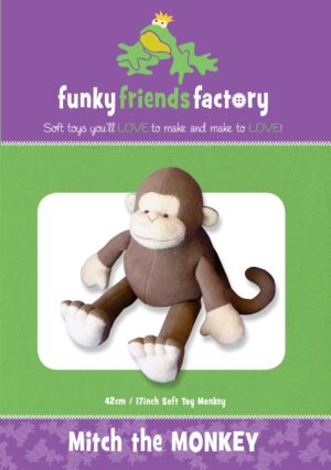 Mitch The Monkey Softy patterns by Funky Friends Factory