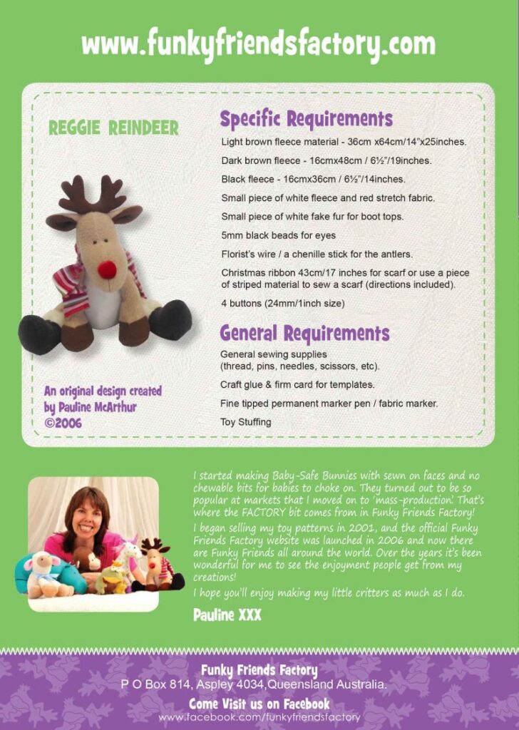 Reggie Reindeer

Softy patterns by Funky Friends Factory
