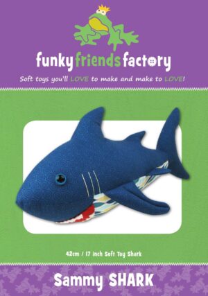Sammy The Shark Softy patterns by Funky Friends Factory