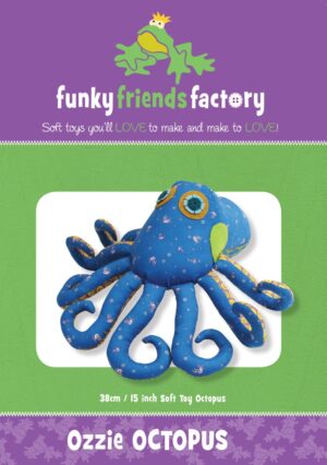Ozzie Octopus Softy patterns by Funky Friends Factory