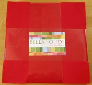 -Bella Solids Red Layer Cake 9900LC-16 - Patchwork Fabric