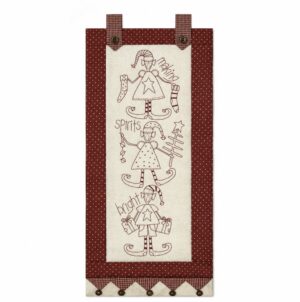 Making Spirits Bright Stitchery Pattern by Natalie Bird for The Birdhouse