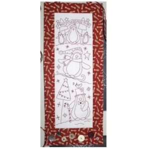 Chilly Penguins - by The Birdhouse - Christmas Stitchery Pattern