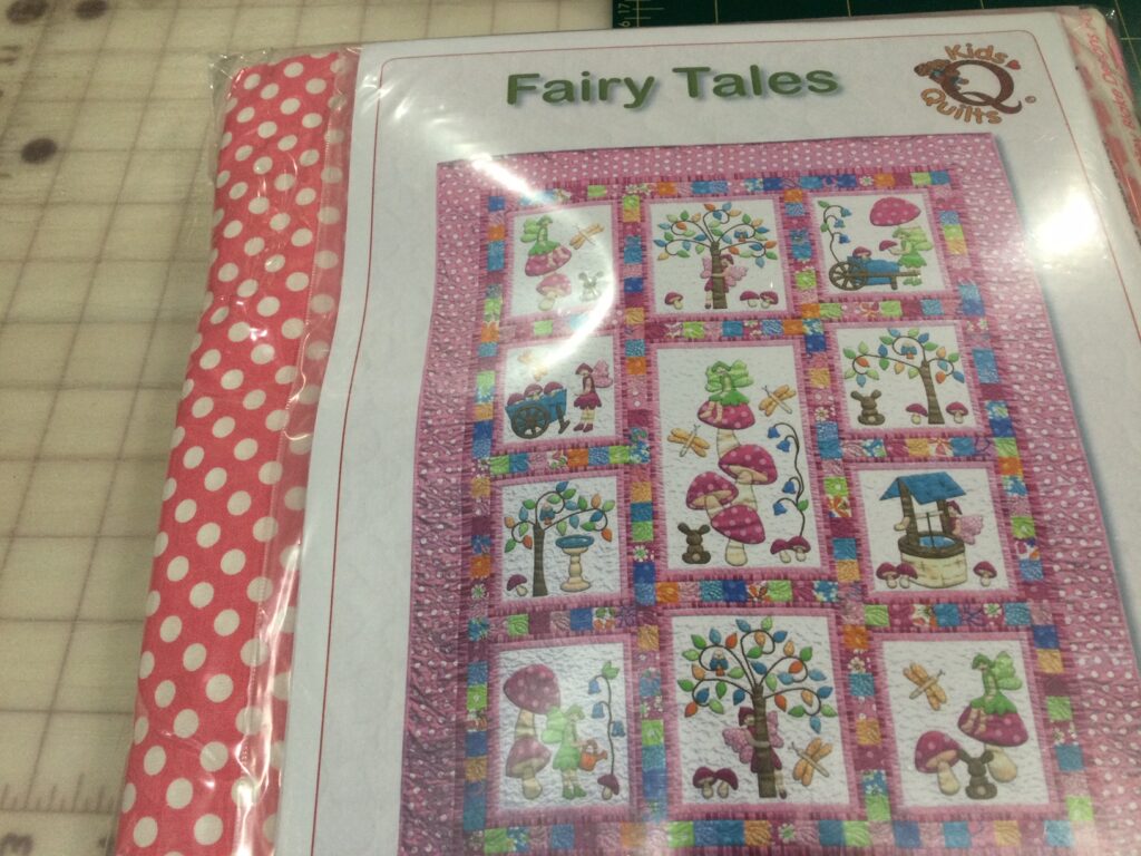 Fairy Tales Pink KIT Quilt Pattern by Kids Quilts