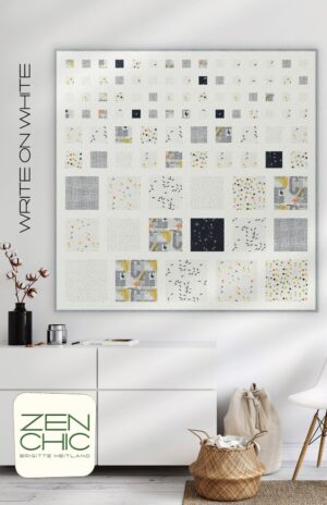 Write On White Quilt KIT - by Zen Chic