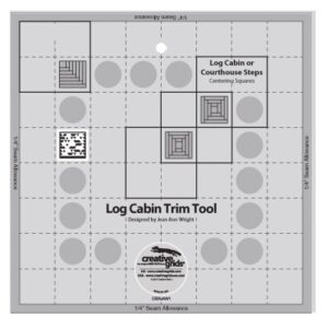 Creative Grid 8" Log Cabin Trim Tool - Ruler CG RJAW1