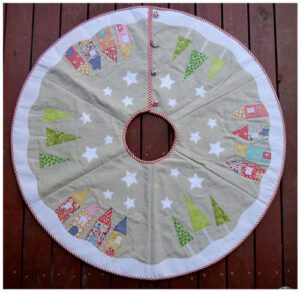 Yule Tide Tree Skirt Pattern by Sew Along a joint venture by Tied with a Ribbon & Claire Turpin Design
