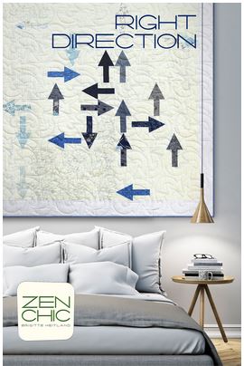 Right Direction - by Zen Chic - Modern Patchwork Quilt Pattern