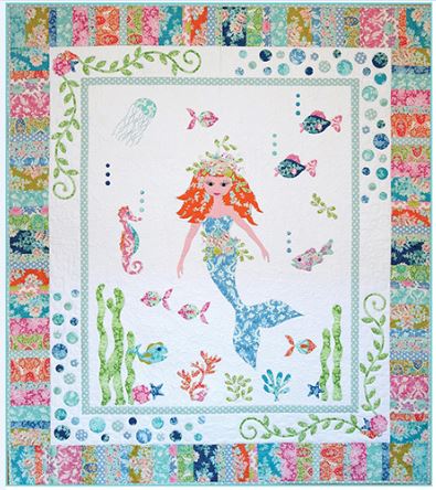 Mermaid Garden Quilt Pattern by Petals & Patches