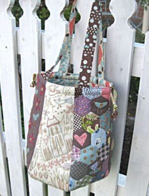 Home Sewn Sampler Bag by Anni Downs for Hatched and Patched Patterns