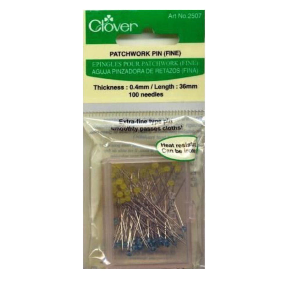 Clover Patchwork Pins Fine CV2507 Patchwork & Quilting Pins Fabric