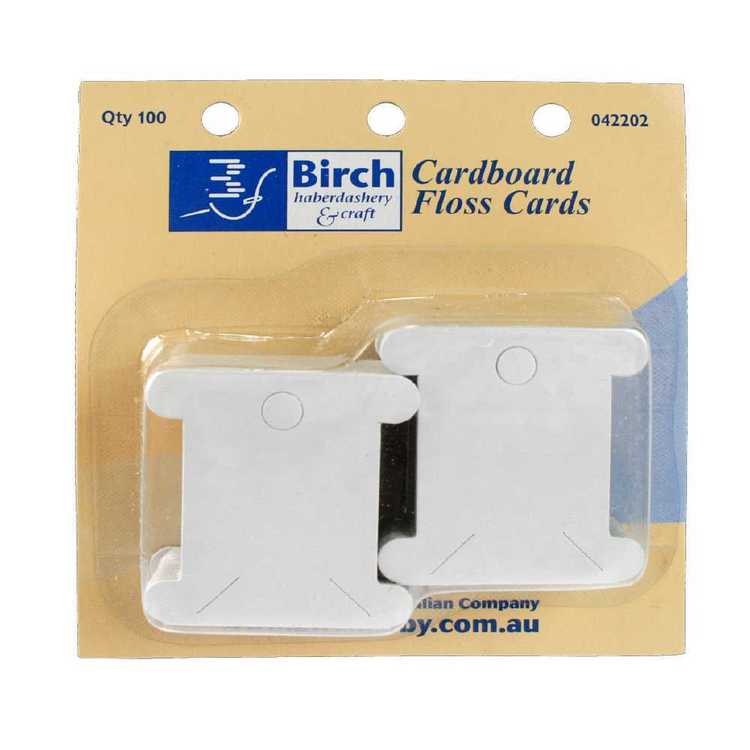Cardboard Floss Cards (100 Pack)  - Birch