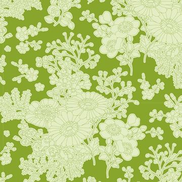 Tilda Sunkiss Imogen Green 100024 -   by Tone Finnanger for Tilda  Applique, patchwork and quilting fabric