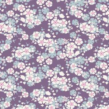Tilda Woodland Aster Violet fabric 100286 by Tone Finnanger for Tilda  Applique, patchwork and quilting fabric