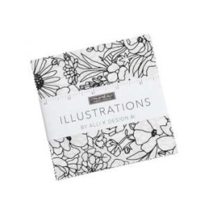 -Illustrations Charm Square - Patchwork & Quilt Fabric