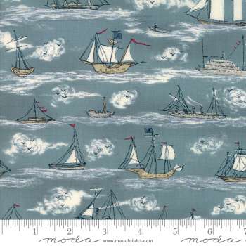 Ahoy Me Hearties 1432-12  by Janet Clare for Moda Fabrics  Applique, patchwork and quilting fabric.