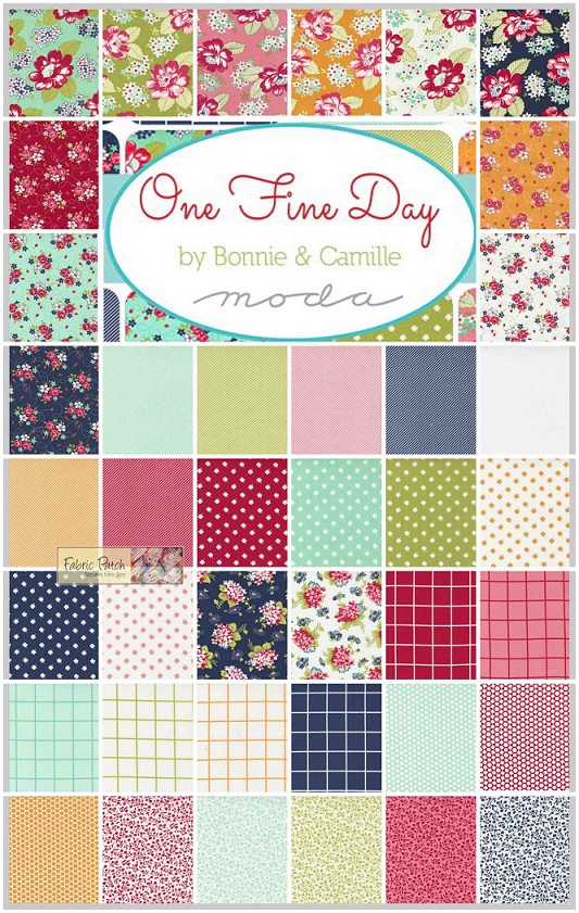 One Fine Day jelly roll by Bonnie & Camille for moda fabrics - Patchwork Quilting Fabric