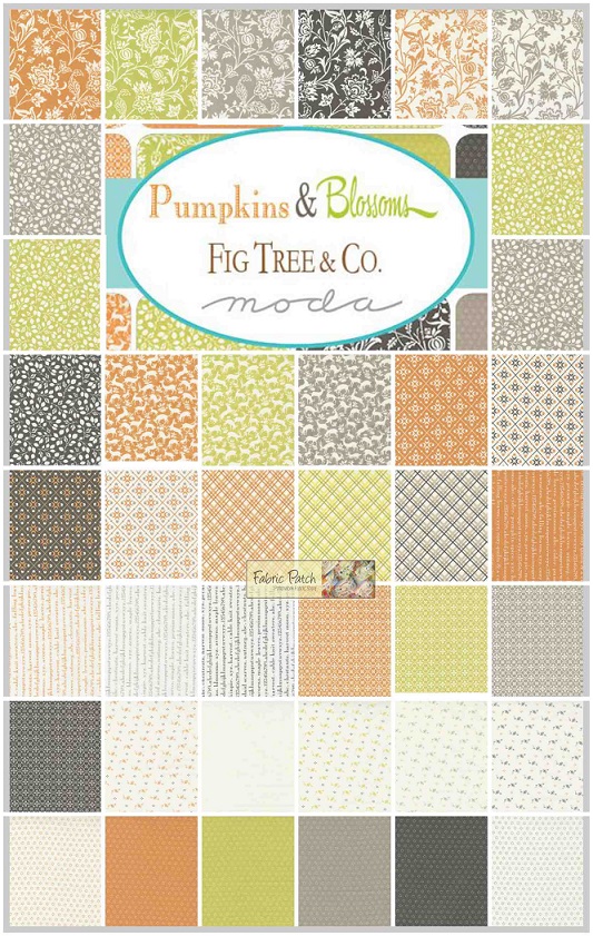 Pumpkins & Blossoms layer cake by Fig Tree & Co for Moda Fabrics - patchwork and quilting fabric - Patchwork Quilting Fabric