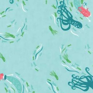 Coral Queen of the Sea 20511-12 - Moda Fabric - Patchwork Fabric