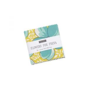 -Flowers For Freya Mini Charm Square - Patchwork Quilt Fabric
