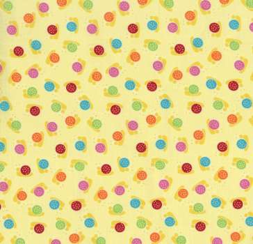 Bugsy 2630-002 Spots Yellow - RJR Fabrics - Patchwork Fabric