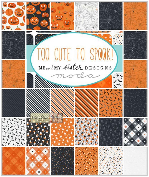 Too Cute To Spook Layer Cakes by Me & My Sister for Moda Fabrics.Patchwork & quilting fabric