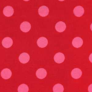 Lecien Colour Basic 4524RP Red/Pink SPOTS - Patchwork Fabric