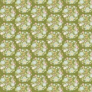 Bumblebee 481308 Flower Nest Green -Tilda patchwork fabric