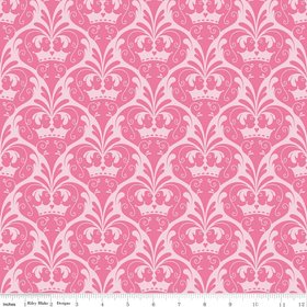 Dream & a Wish 4815-Pink Damask - Riley Blake Patchwork Fabric