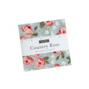 -Country Rose Charm Square - Patchwork & Quilt Fabric