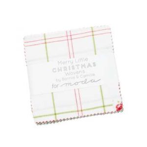 -Merry Little Christmas WOVEN Charm Square - Patchwork Fabric