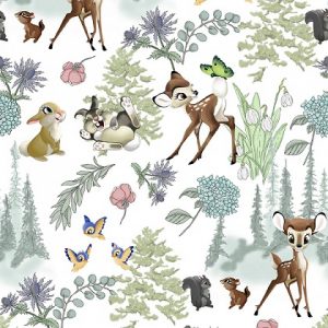Disney Bambi & Friends 72986A620715 - Patchwork Quilting Fabric
