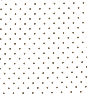 Essential Dots White/Brown 8654-55 - Patchwork  Fabric