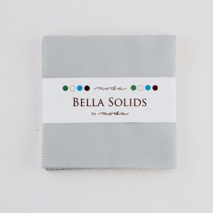 -Bella Solids Zen Grey Charm Square 9900PP-185 -Patchwork Fabric