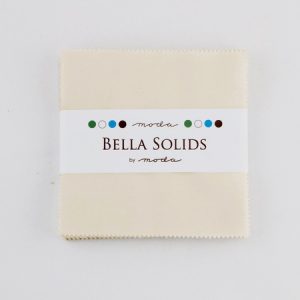 -Bella Solids Ivory Charm Square 9900PP60 - Quilt Fabric