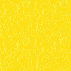 Scribbles A8889Y2 Yellow  - Patchwork Quilting Fabric