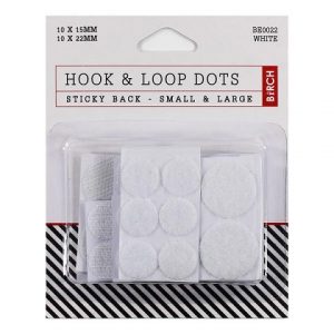 Birch Hook & Loop Dots -  White - by Birch - Craft, Sewing