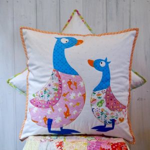 Quackers  Cushion -  Claire Turpin Design - Patchwork Pattern