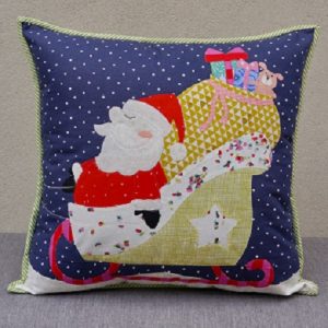 Santa Dash - by Claire Turpin Design- Patchwork Cushion Pattern