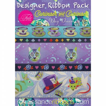Tula Pink Curiouser/Daydream Ribbon Pack From Renaissance Ribbons Inc By Tula Pink