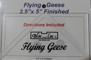 Bloc Loc Flying Geese 2.5" x 5" - Bloc Loc - Quilting Ruler