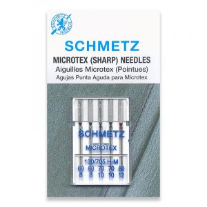 Schmetz Microtex Needles for Sewing Machine -130/705 H- M
