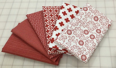 Red & White Fat 8th Bundle - Patchwork & Quilting Fabric 